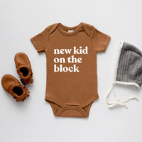 Camel Organic New Kid On The Block Baby Bodysuit