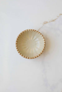 Ruffled Edge Ceramic Pinch Bowls