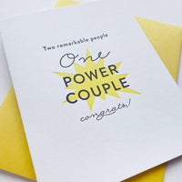 Power Couple Marriage Card