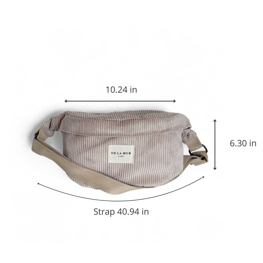 Taupe Corduroy Fanny Pack (Tofe)