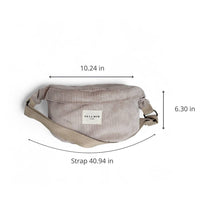 Taupe Corduroy Fanny Pack (Tofe)