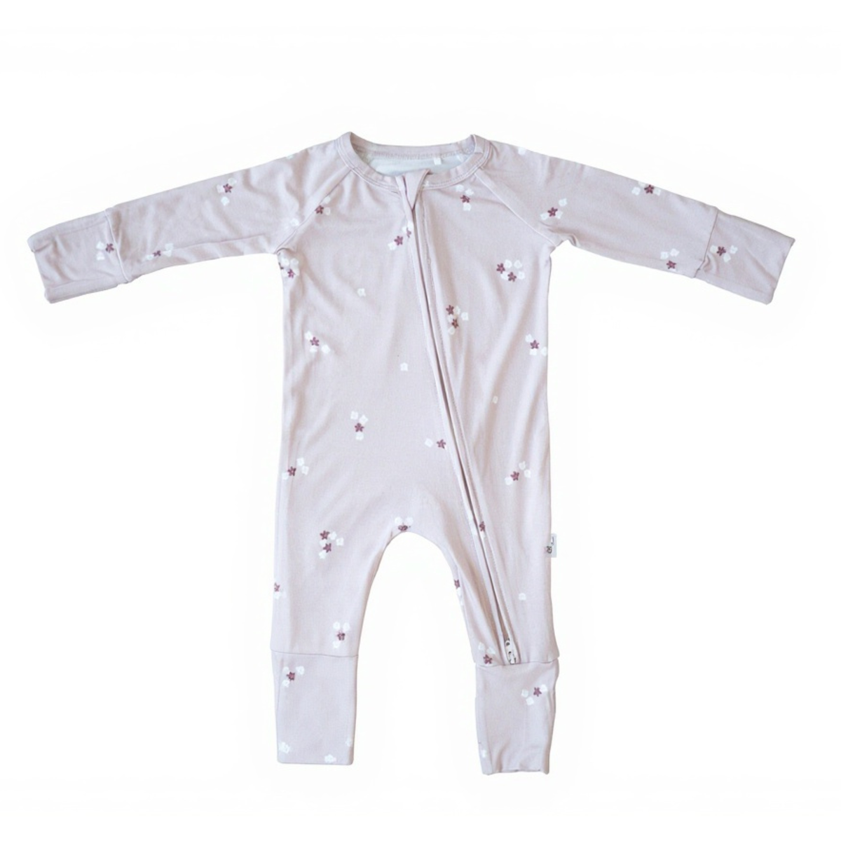 Bamboo 2-Way Convertible Zip Romper | Mocha Bloom
