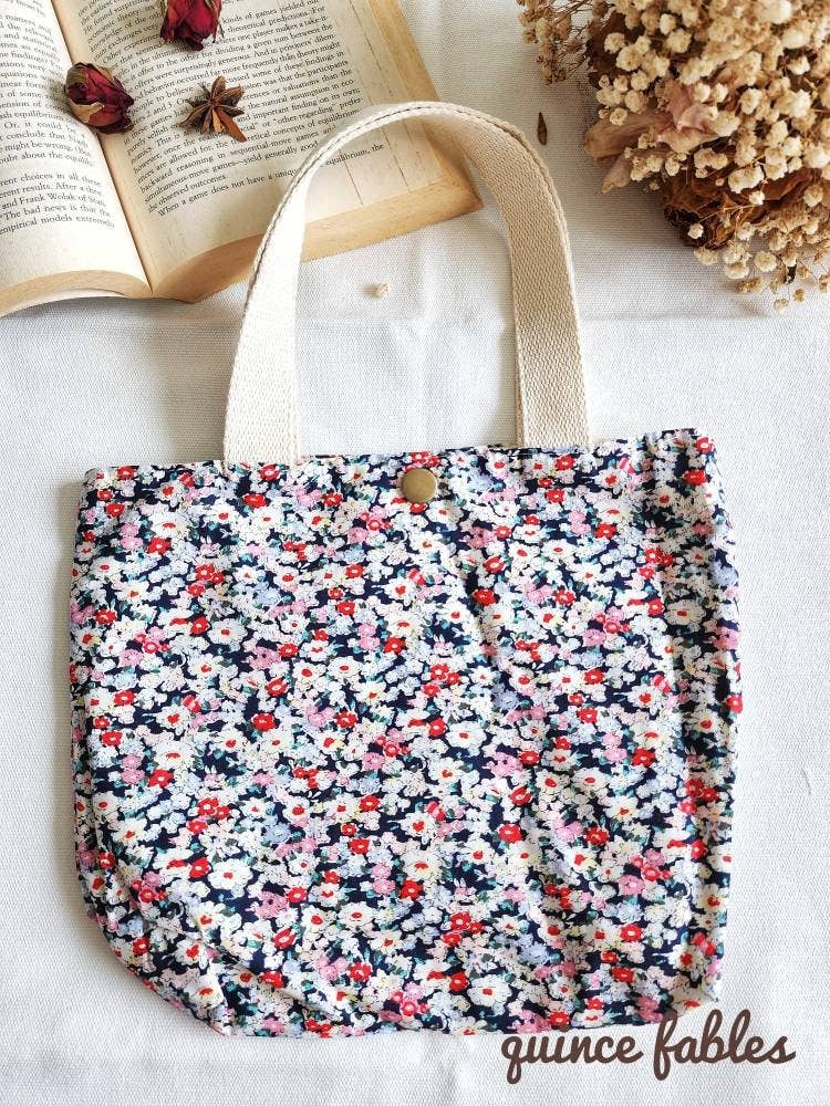 Cherry Cotton Mini Tote