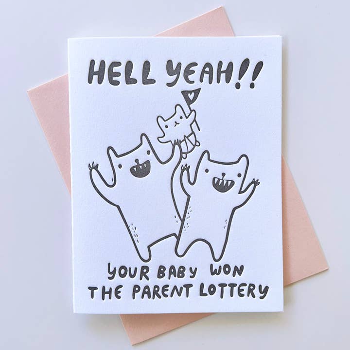 Parent Lottery New Baby Card
