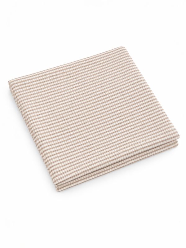 Tan Stripe / Ribbed Swaddle