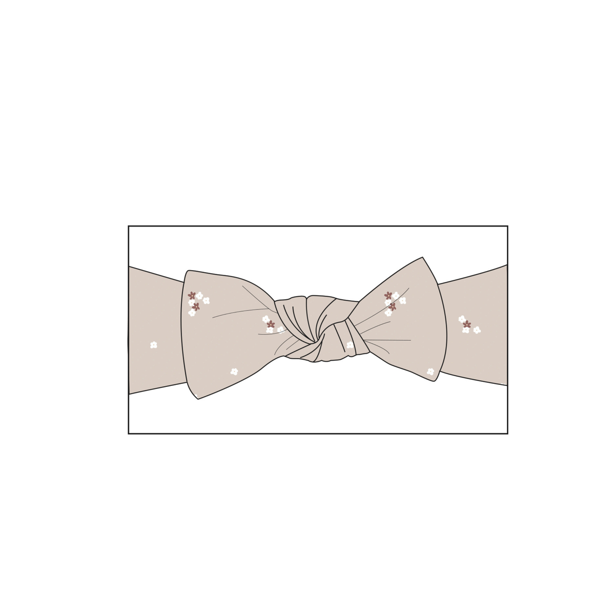 Bamboo Knot Bow | Mocha Bloom