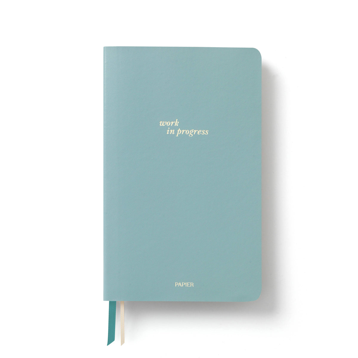 Lined Notebook, A5 Softcover, PU Leather -  Work in Progress