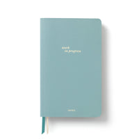 Lined Notebook, A5 Softcover, PU Leather -  Work in Progress