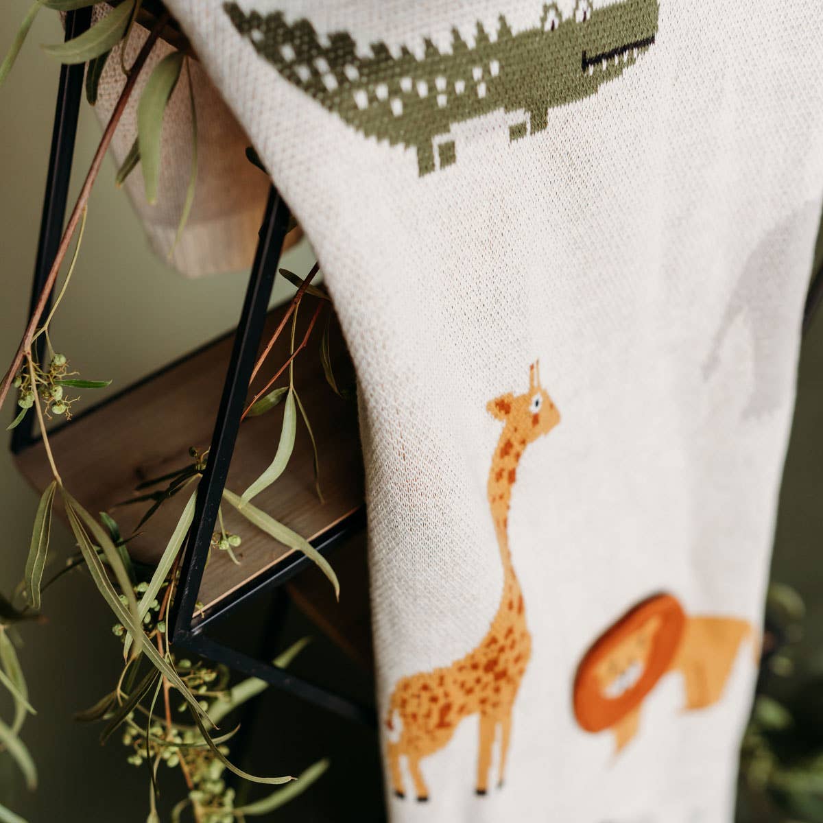 Savannah-Organic 3D Jacquard Sweater Knit Baby Blanket