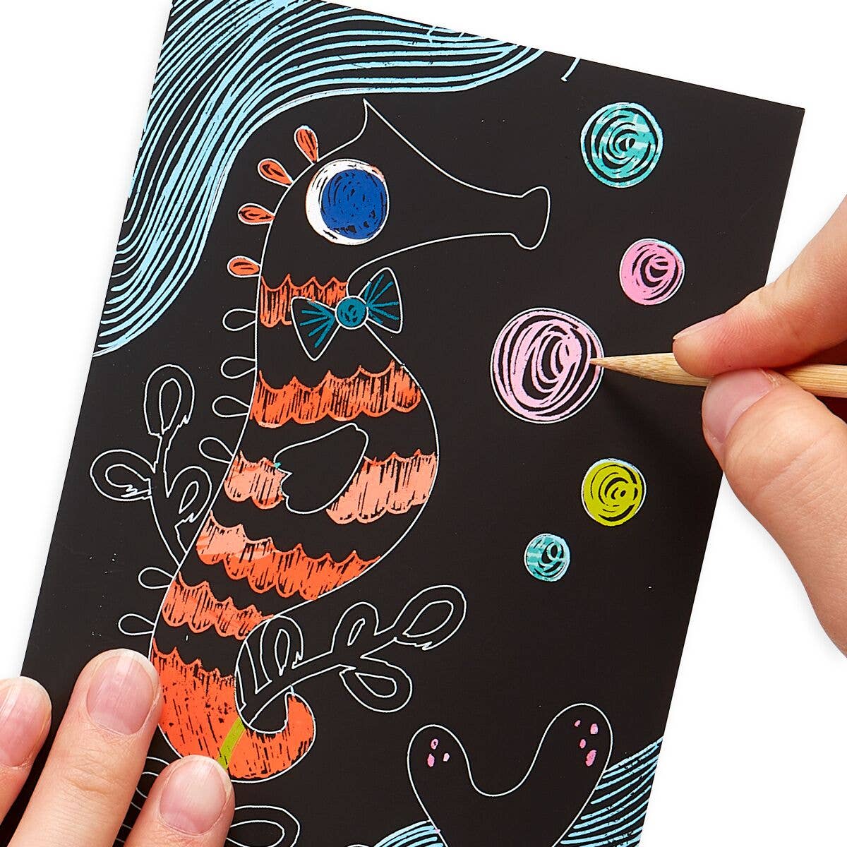 Scratch & Scribble: Mini Kit - Friendly Fish (7 PC Set)