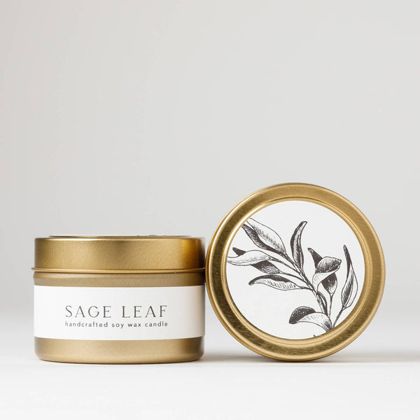 Sage Leaf : Jar Soy Candle  