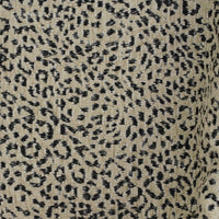 Beige & Black Leopard Jacquard Fanny Pack (Koto)