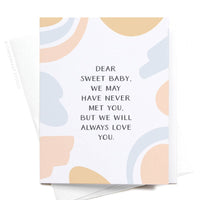 Dear Sweet Baby Card