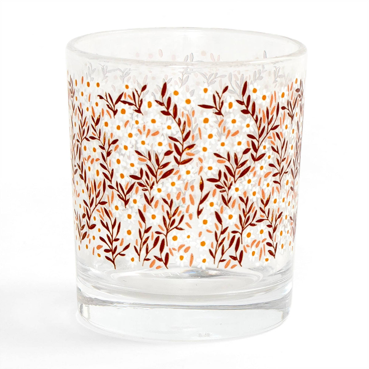 Pink Daisy Short Juice Glass