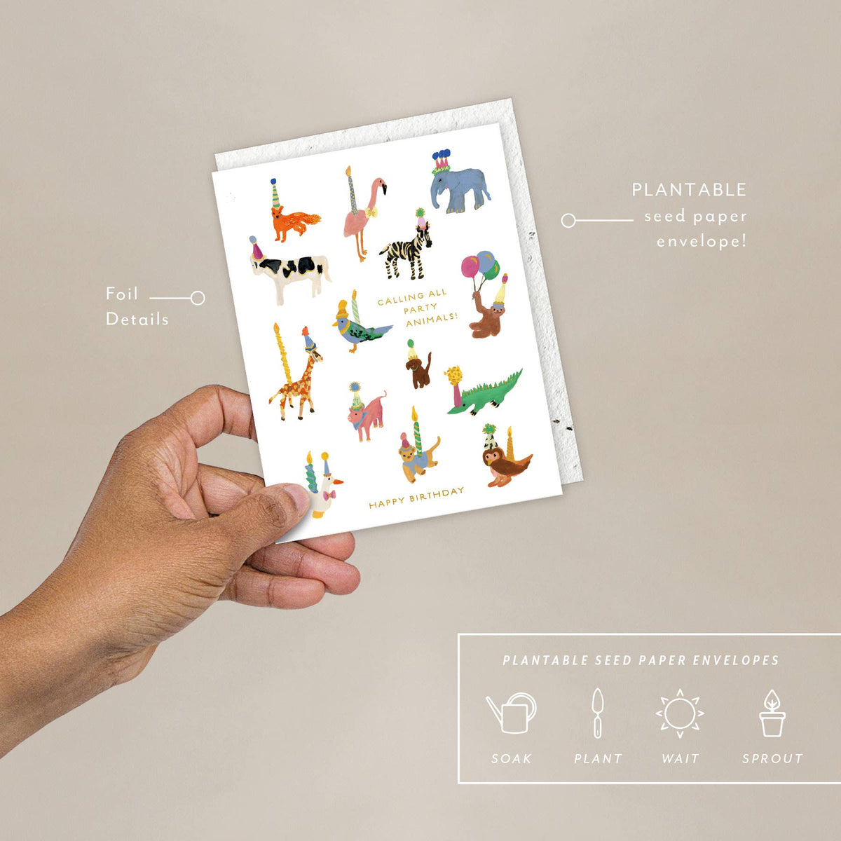 Part Animals - Birthday Card