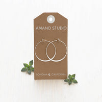 1.5" Classic Hoop Earrings