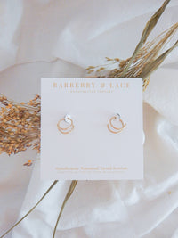 Twist-In Double Huggie Hoop Earrings - Hypoallergenic