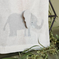 Savannah-Organic 3D Jacquard Sweater Knit Baby Blanket