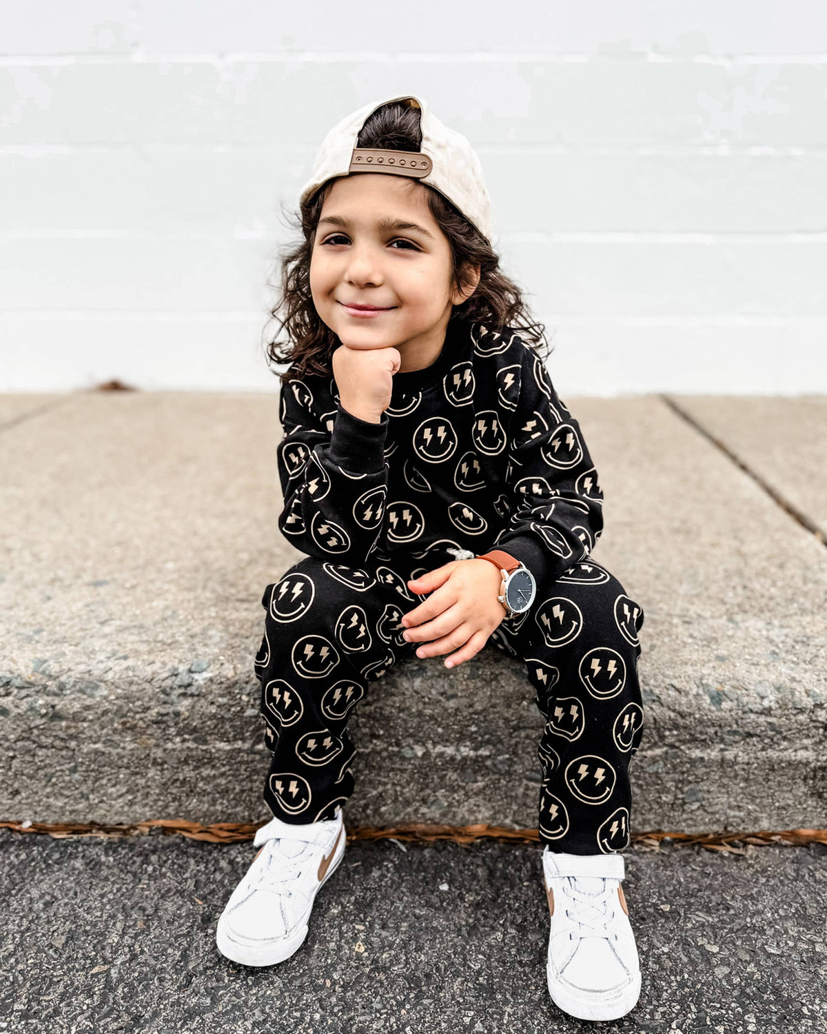 Electric Smiley Jogger Set