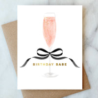 Champagne Birthday Babe Card