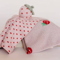 Strawberry - Organic Cotton Jacquard Baby Blanket