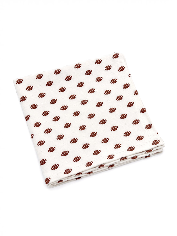 Football / Organic Pointelle Swaddle