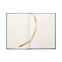 Suede Journals - Linear Boxes Green