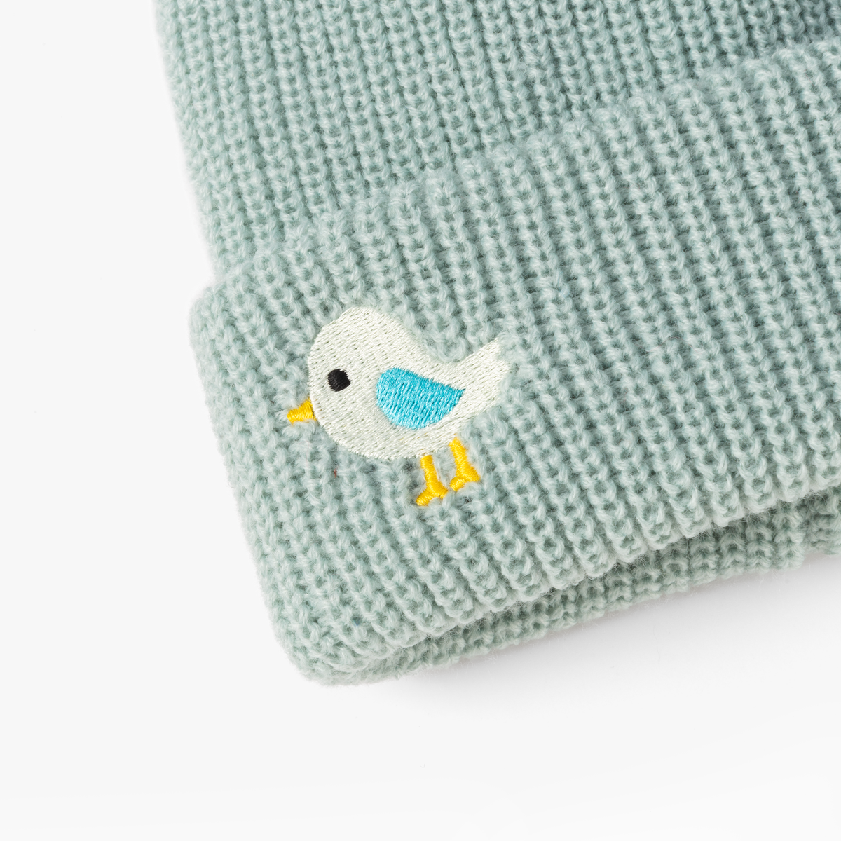 Kids Birdie Chick Patch Knitted Beanie- All Ages - Unisex