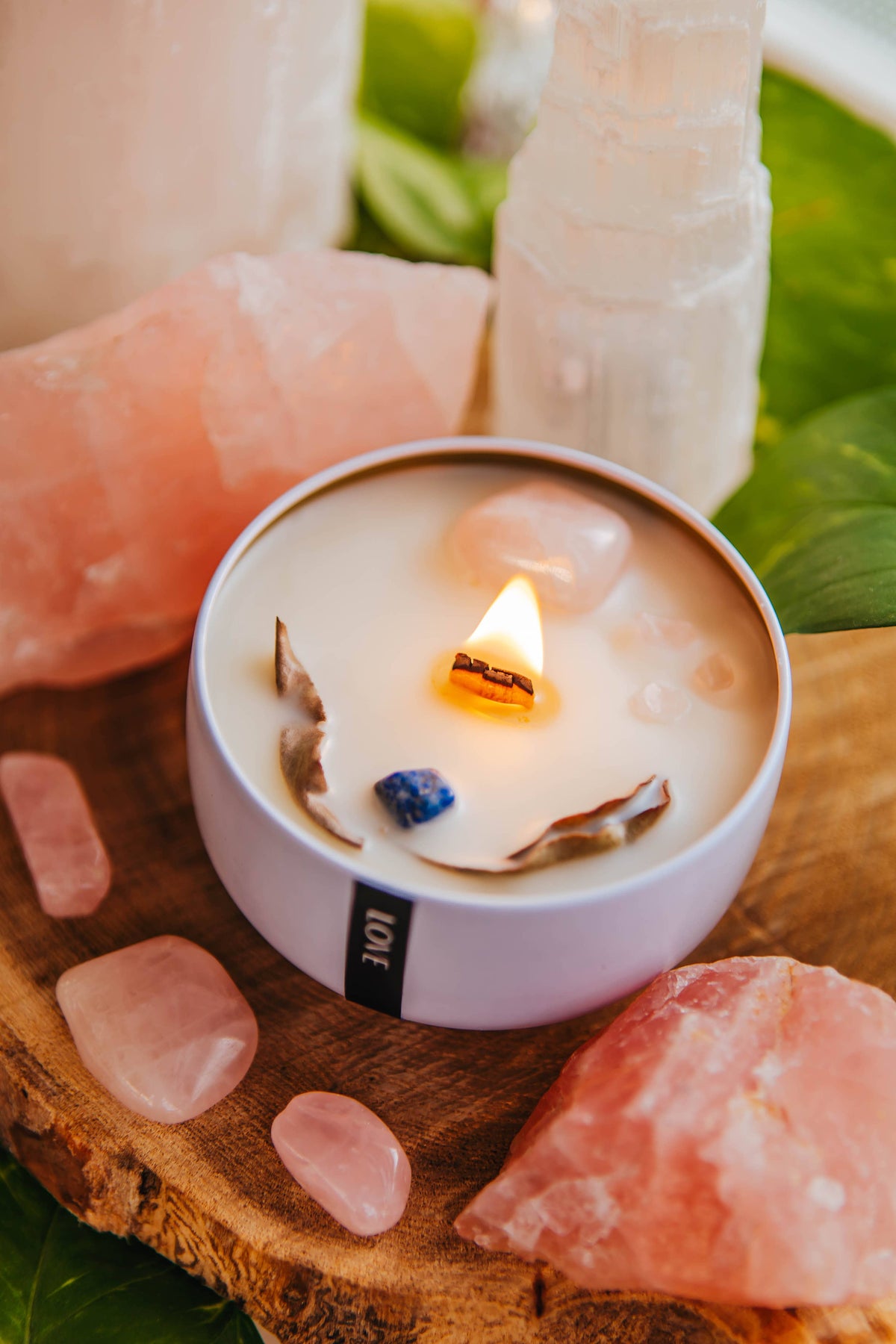 Love 4oz Wooden Wick Candle