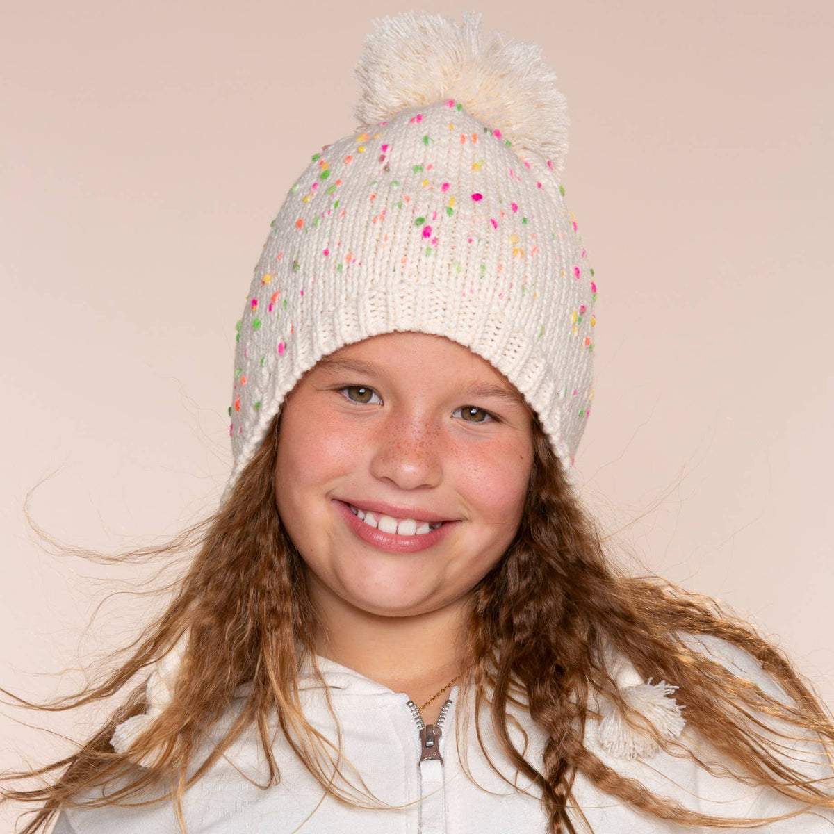 Speckled Knit Winter Hat
