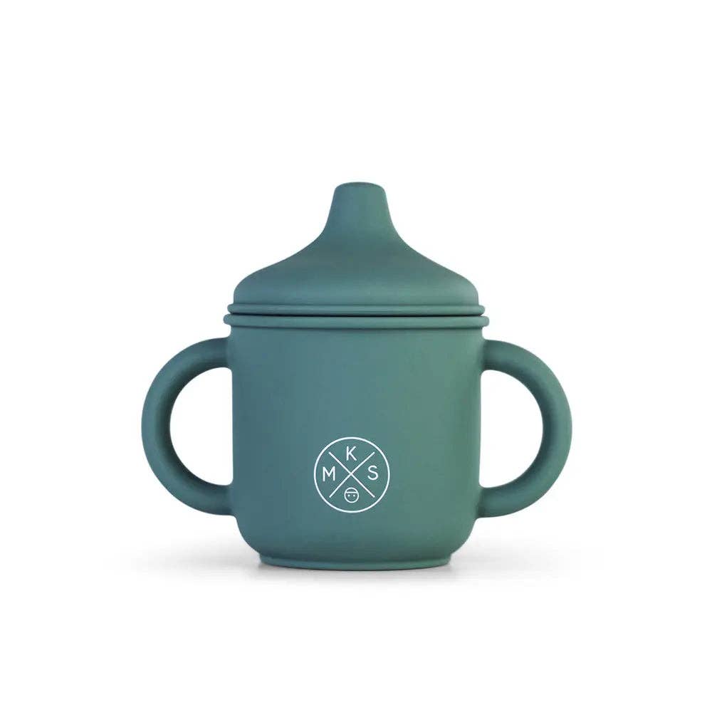 Silicone Sippy Cup with lid and handles