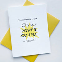 Power Couple Marriage Card