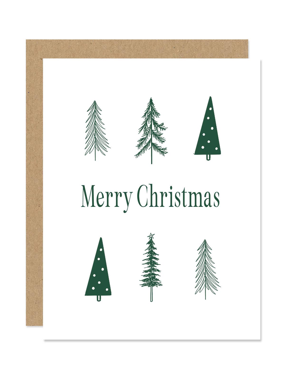 Evergreen Christmas Tree Card