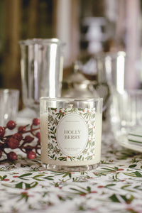 Holly Berry Holiday Candle