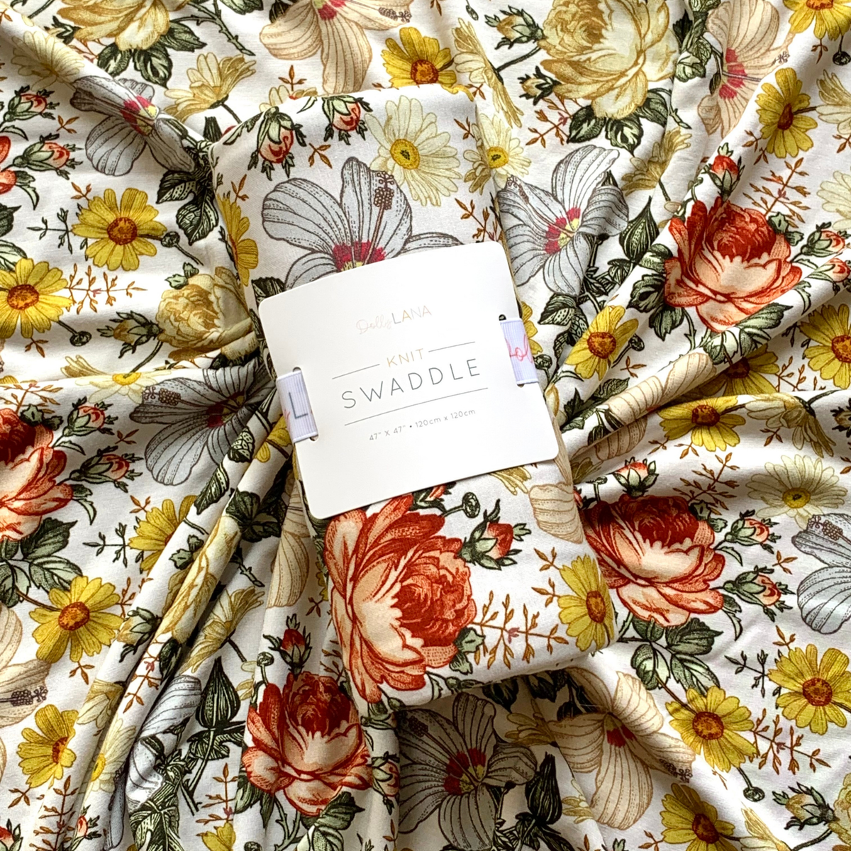 Floral Swaddle Blanket