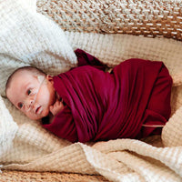 Ribbed Swaddle Blanket - Magenta