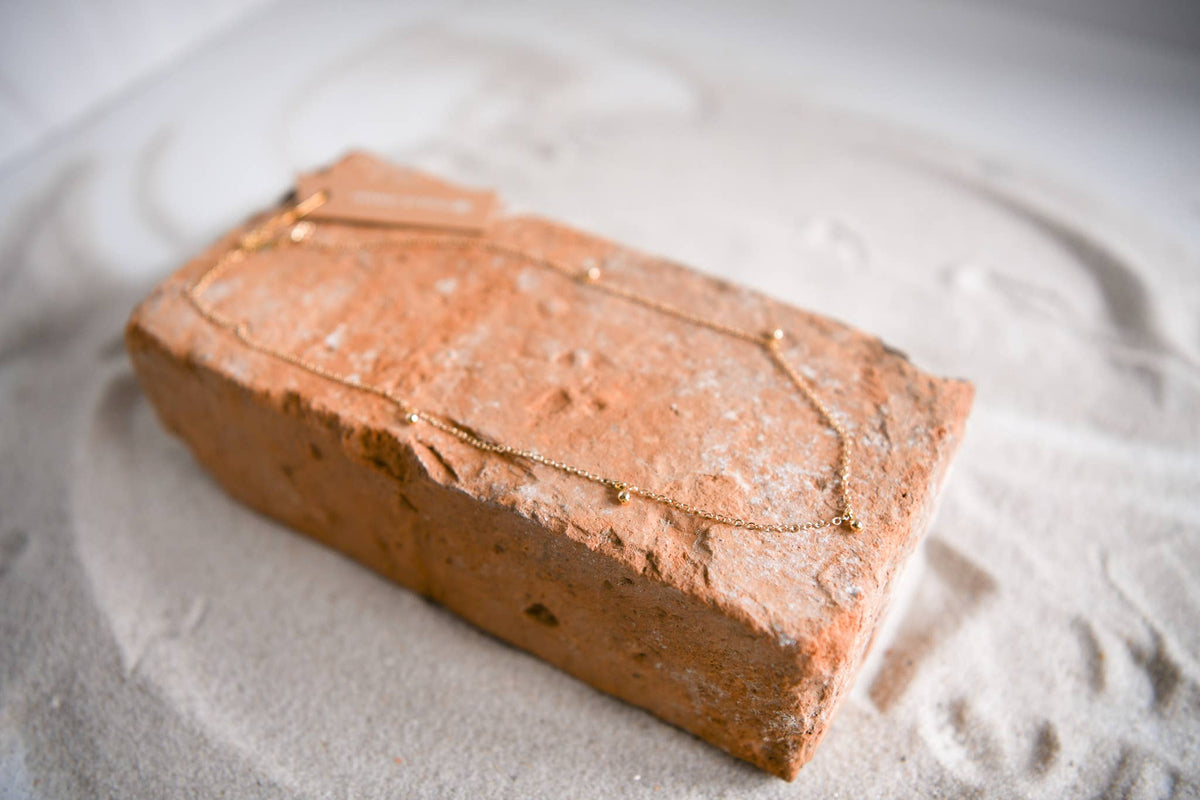 Whimsical Boho Gold Necklaces with Natural Stone Accents