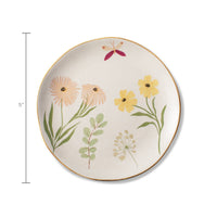 Stoneware Round Medium Tray - Botanica