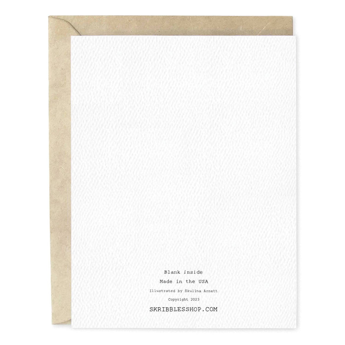 Olive Birthday Wishes Martini Hand-Illustrated Greeting Card