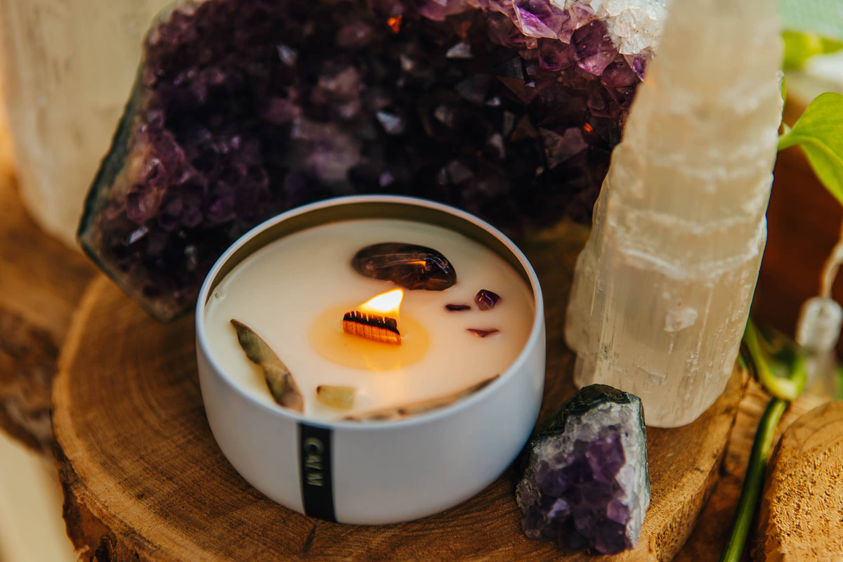 Calm 4oz Wooden Wick Candle