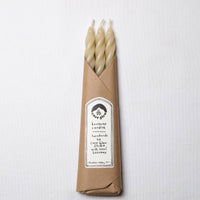 Sand Spiral Beeswax Candles - Set of 3