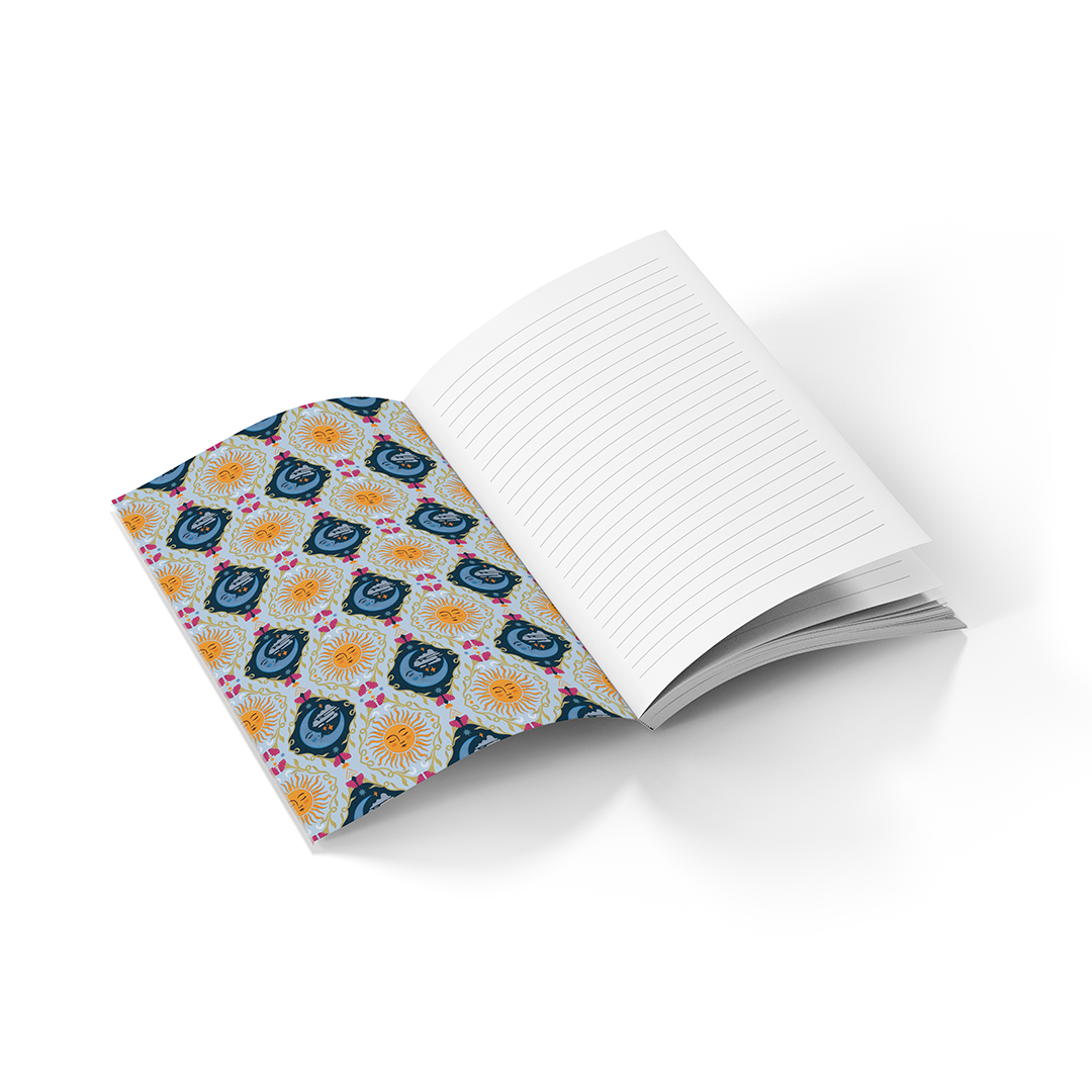 Moon Tarot  Soft Touch Classic Layflat Notebook LFC2580L
