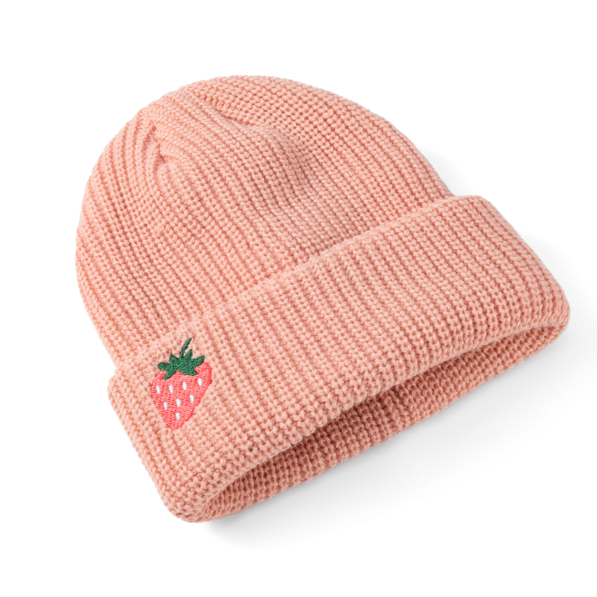 Kids Sweet Strawberry Patch Knit Beanie- All Ages