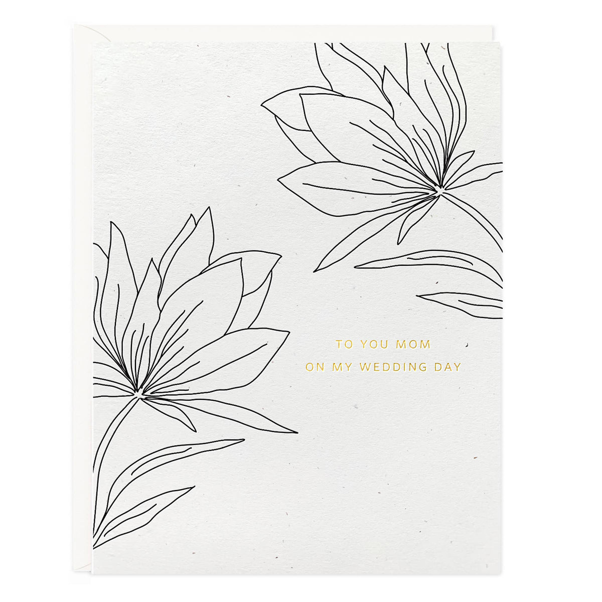 Mom Wedding Day Botanical Card
