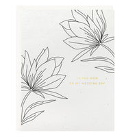 Mom Wedding Day Botanical Card