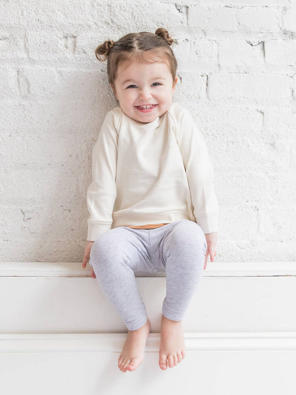 Organic Baby and Kids Portland Pullover - Natural