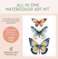 All-In-One Beginner Watercolor Kit - Butterflies