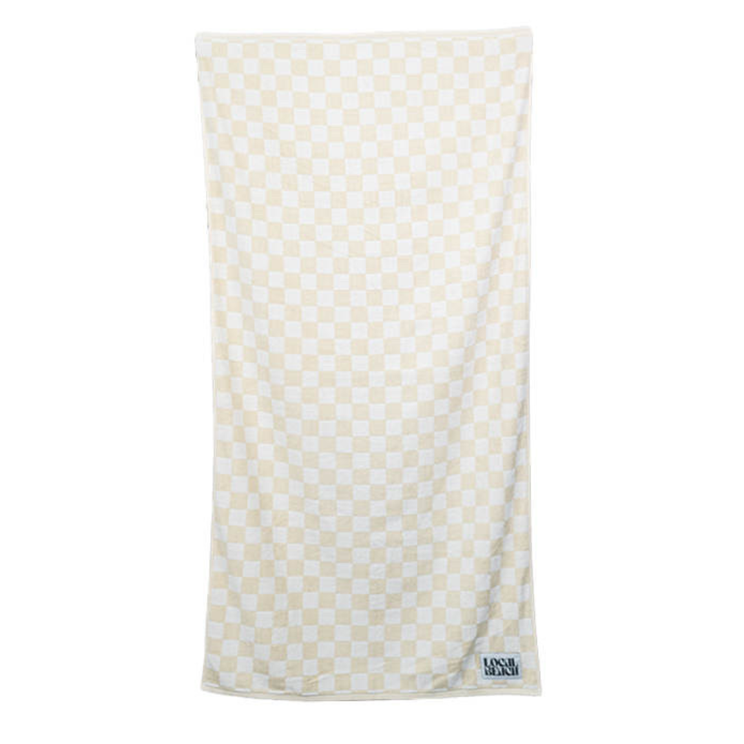 Checker Beach & Bath Towel