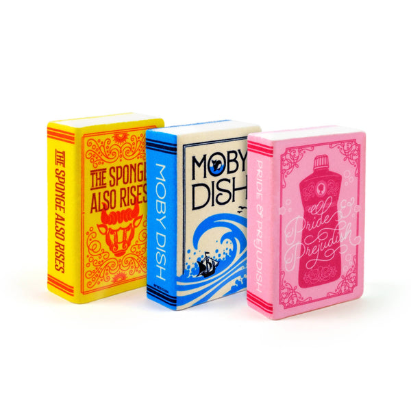 Neat and Novel - Book Parody Sponges - Set of 3