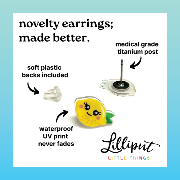 Baby Hippo Earrings // Pygmy Hippo // Moo-Deng Earrings